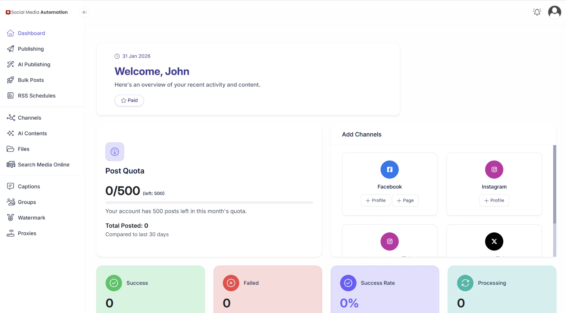 Social Media Automation